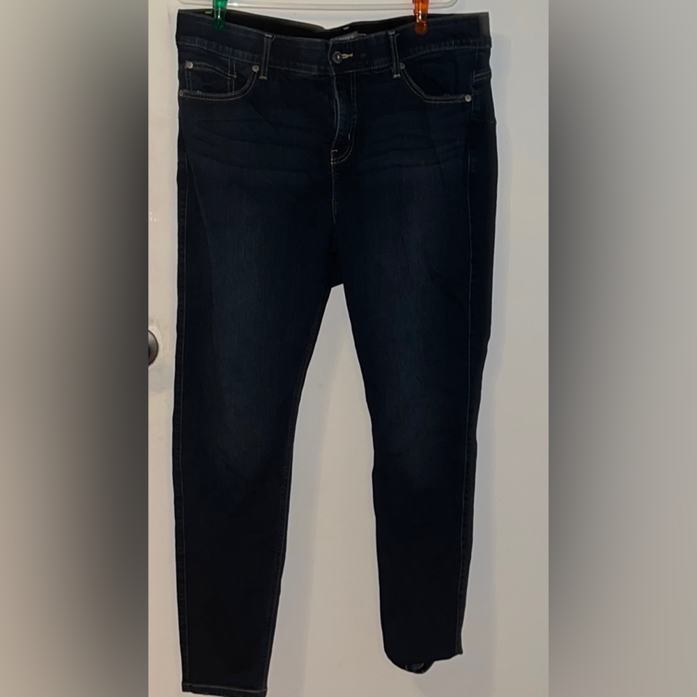 Torrid high waisted blue dark washed skinny jeans size 20R